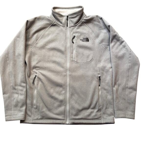 The North Face Mens Timber Full Zip TNF Light Grey Heather Large Jacket Gorpcore - Picture 1 of 6